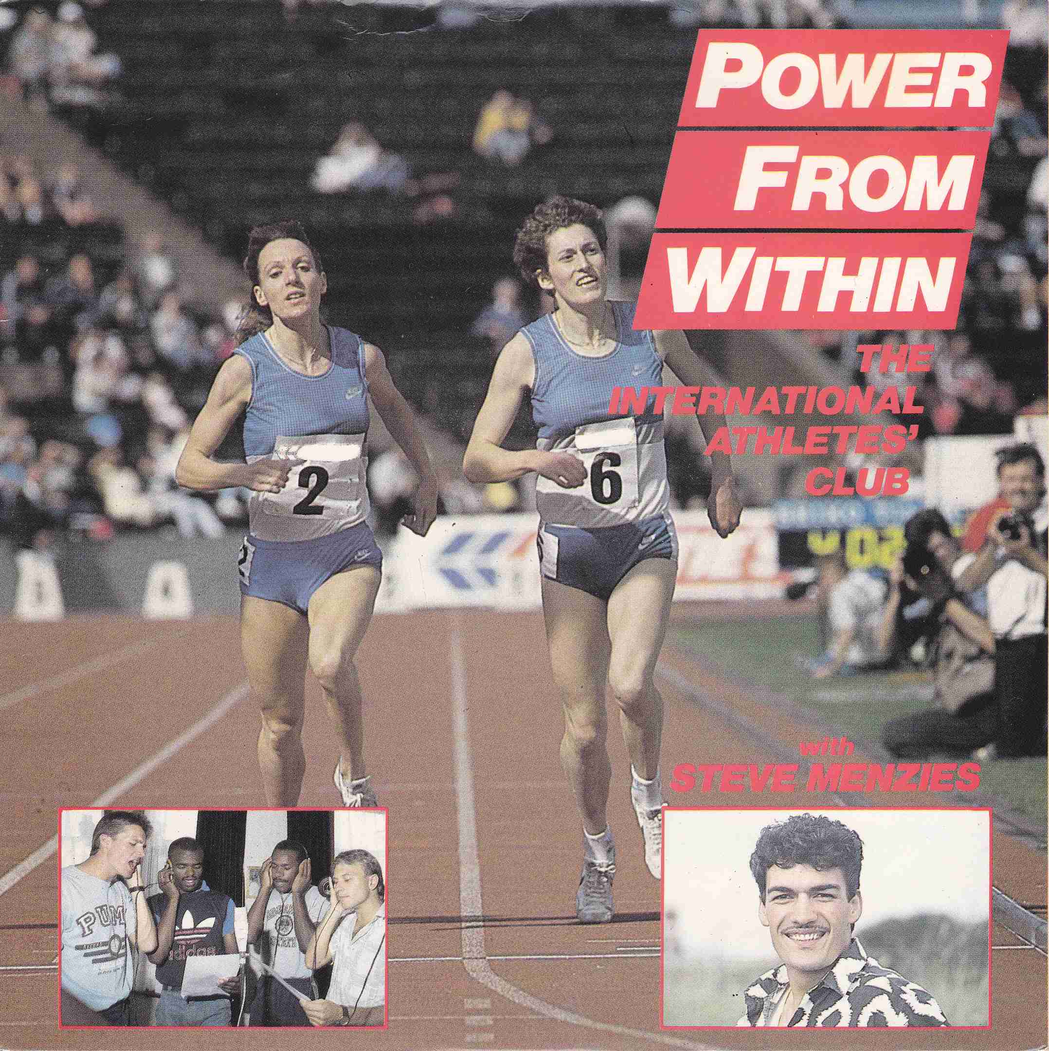 Picture of RESL 198 Power from within by artist Phil Fearon / The International Athletes\' Club with Steve Menzies from the BBC records and Tapes library